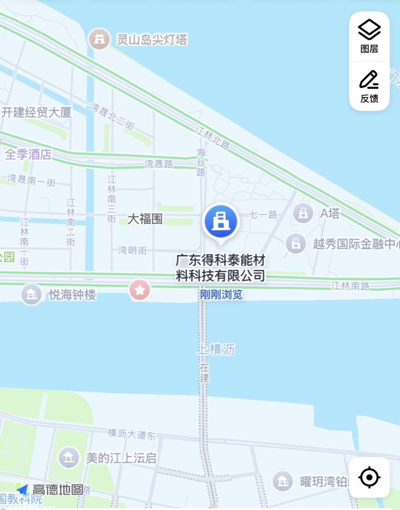 广东得科泰能材料科技有限公司地图导航位置